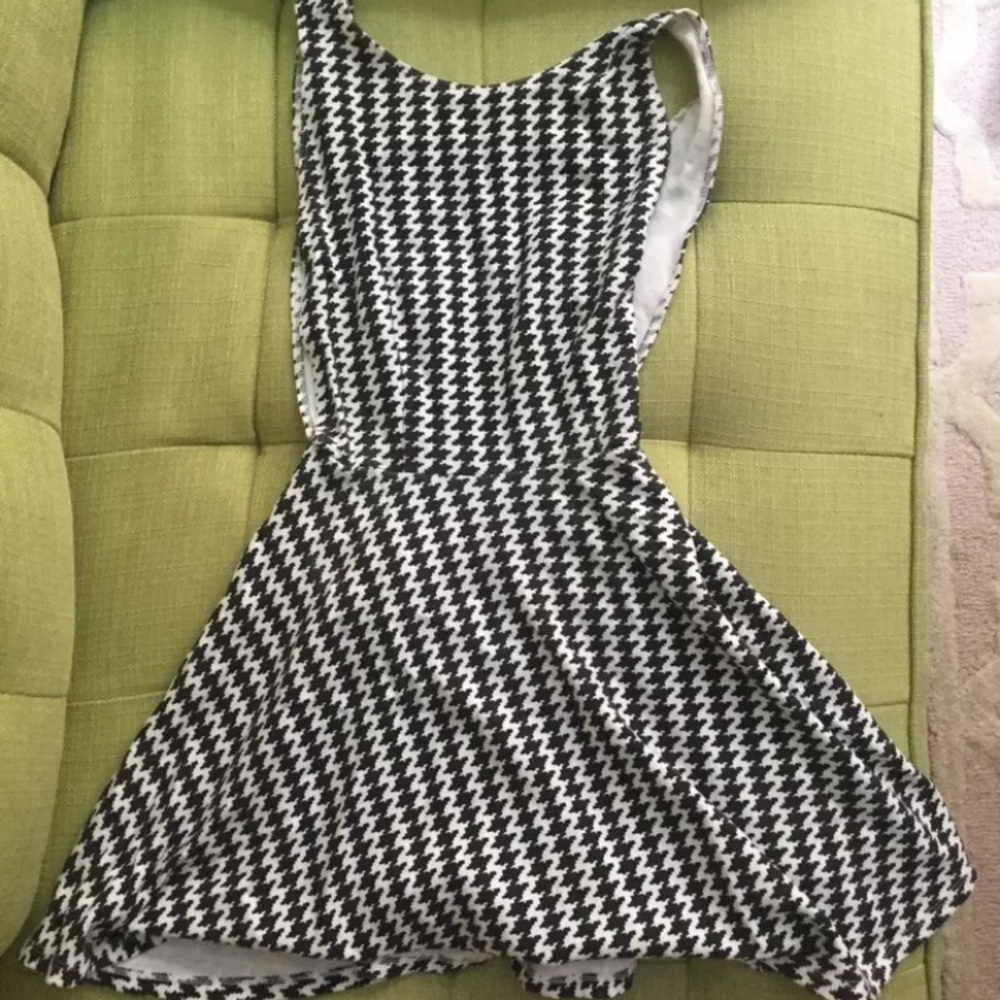 American apparel houndstooth skater dress